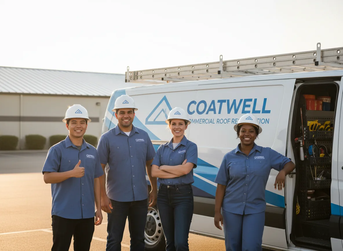Commercial roof coating company in Wendel, CA
